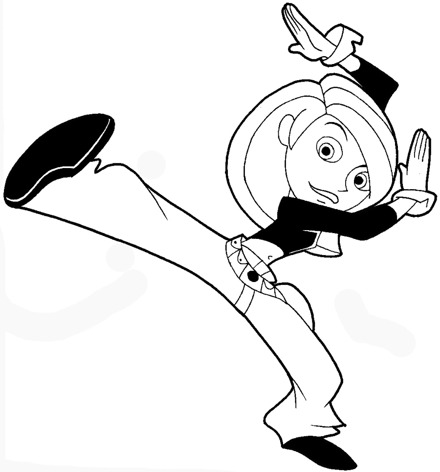 How to draw kim possible from kim possible with easy step by step drawing tutorial