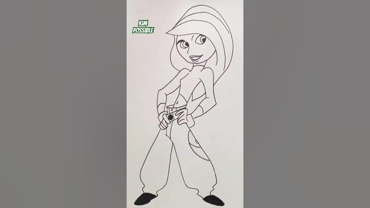 How to draw kim possible kim possible tutorial shorts drawing draw kimpossible