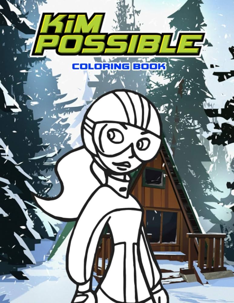 Kim possible coloring book coloring pages great gift for any fans of kim possible with exclusive illustrations karla metz books