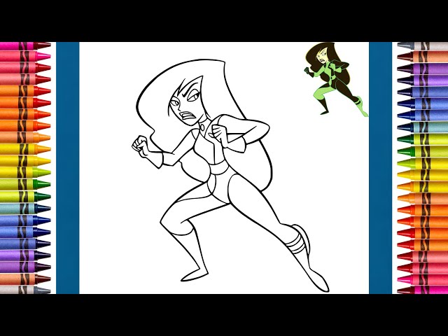 The coloring couple presents coloring shego kim possible how to color