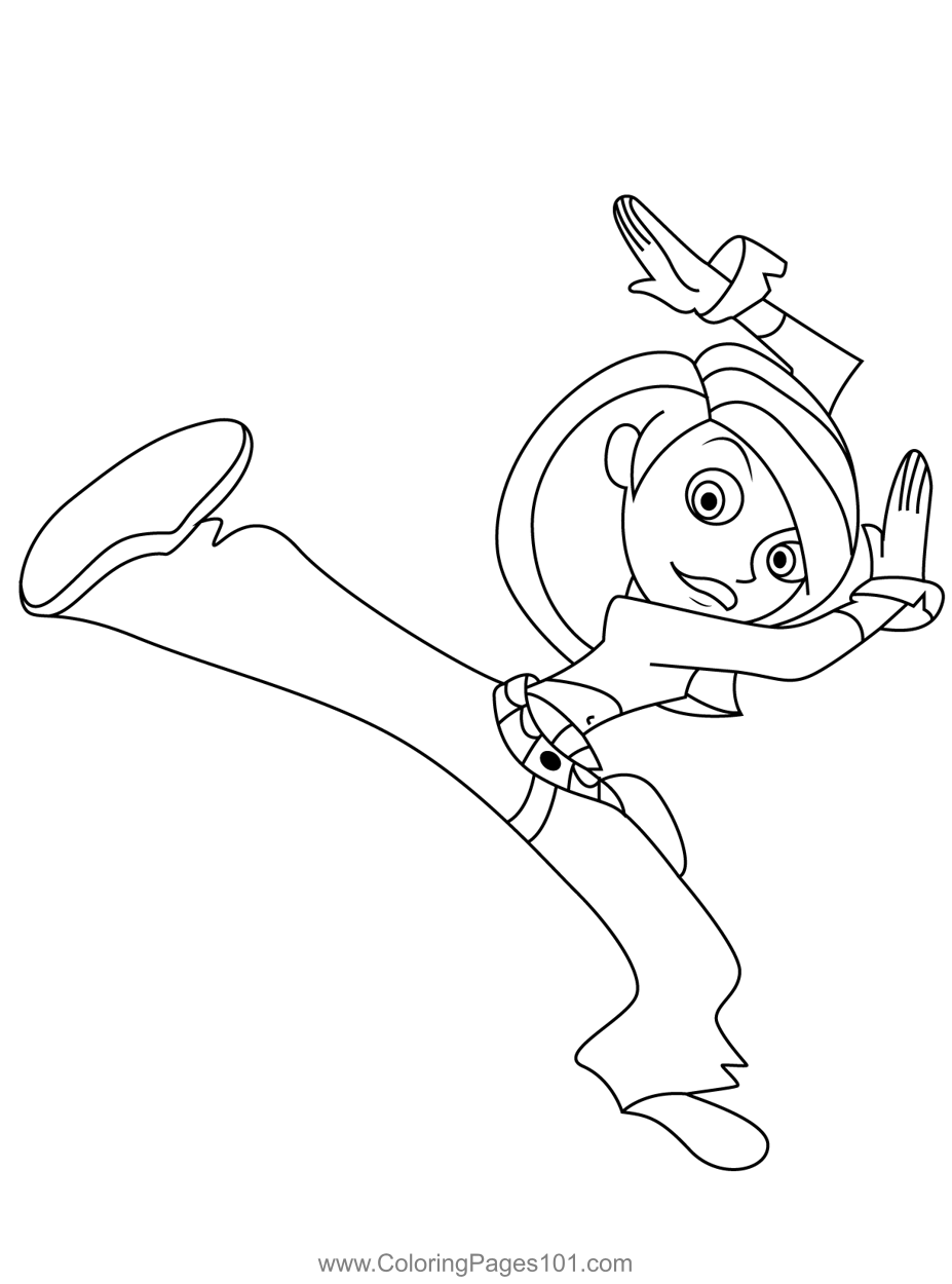Pin on kim possible coloring pages