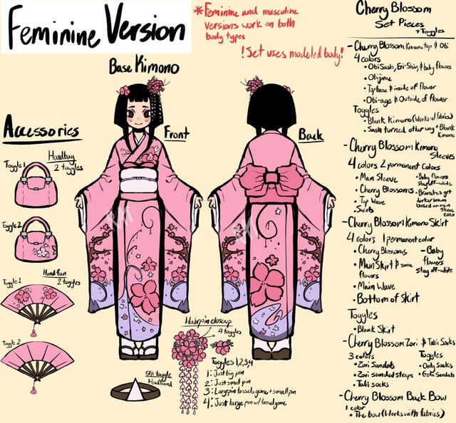 I made a full rework concept of the cherry blossom kimono its been a goal of mine for awhile to finish and i think it turned out well rroyalehighroblox