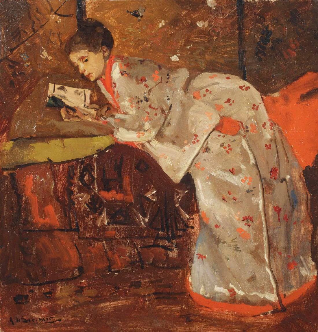 Girl in a white kimono ii mãdchen in einem weiãen kimono ii