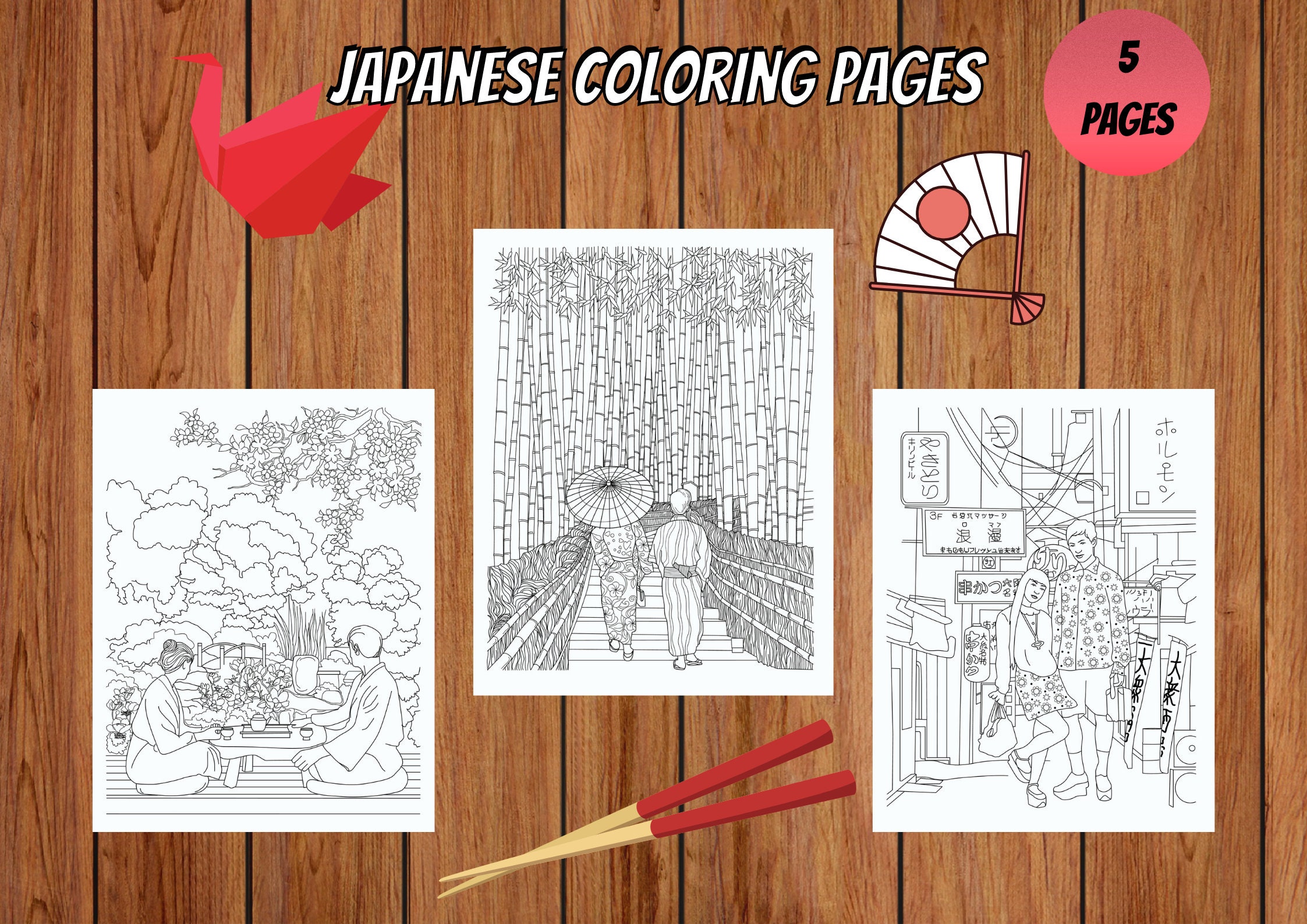 Kimono coloring page