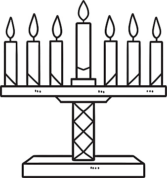 Kwanzaa kinara isolated coloring page for kids creativity coloring book colour vector book drawing ring drawing kid drawing png and vector with transparent background for free download