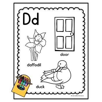 Abc coloring book printables worksheets for preschool tpt