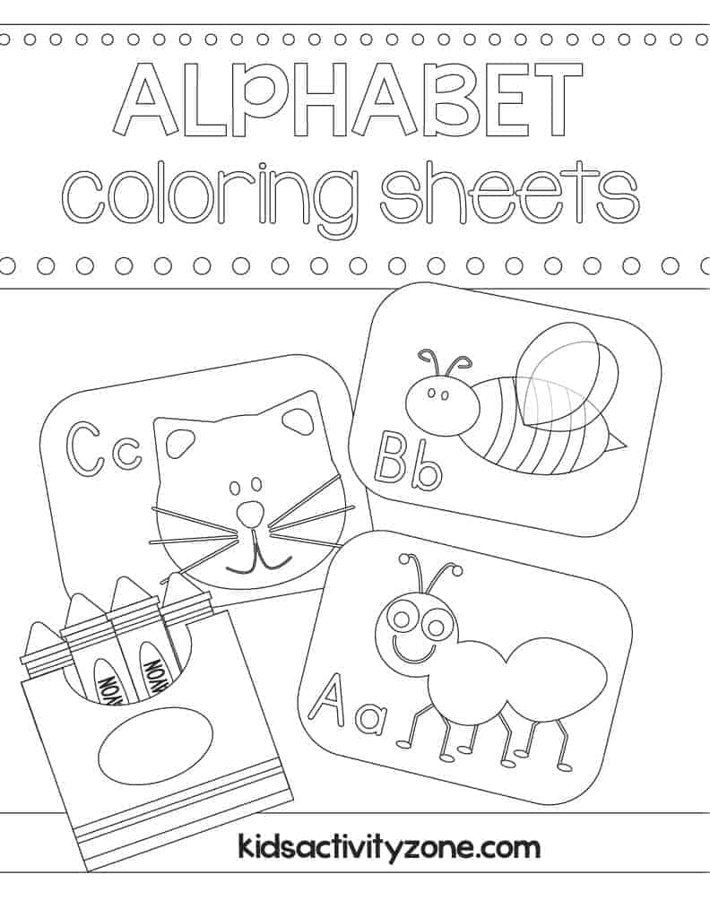Alphabet coloring pages