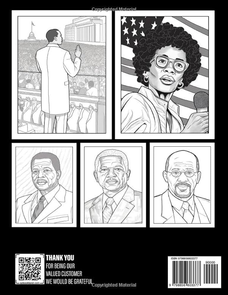 Heroes of black history an inspiring coloring book for children