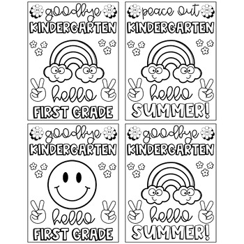 Goodbye kindergarten coloring pages