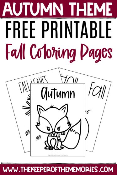 Free printable fall coloring pages