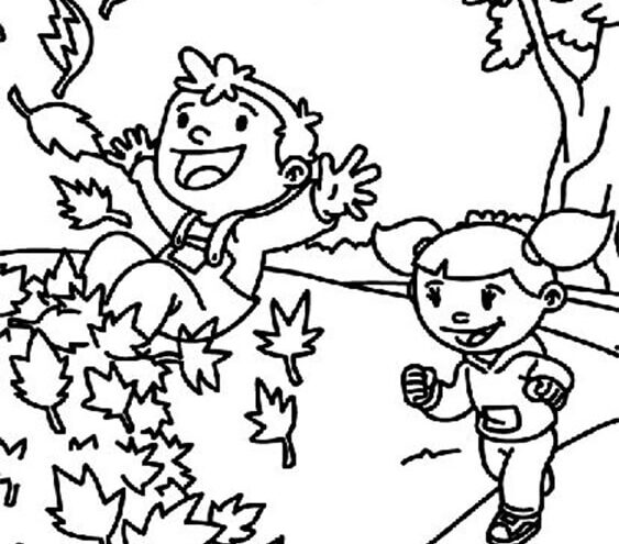 Free easy to print fall coloring pages