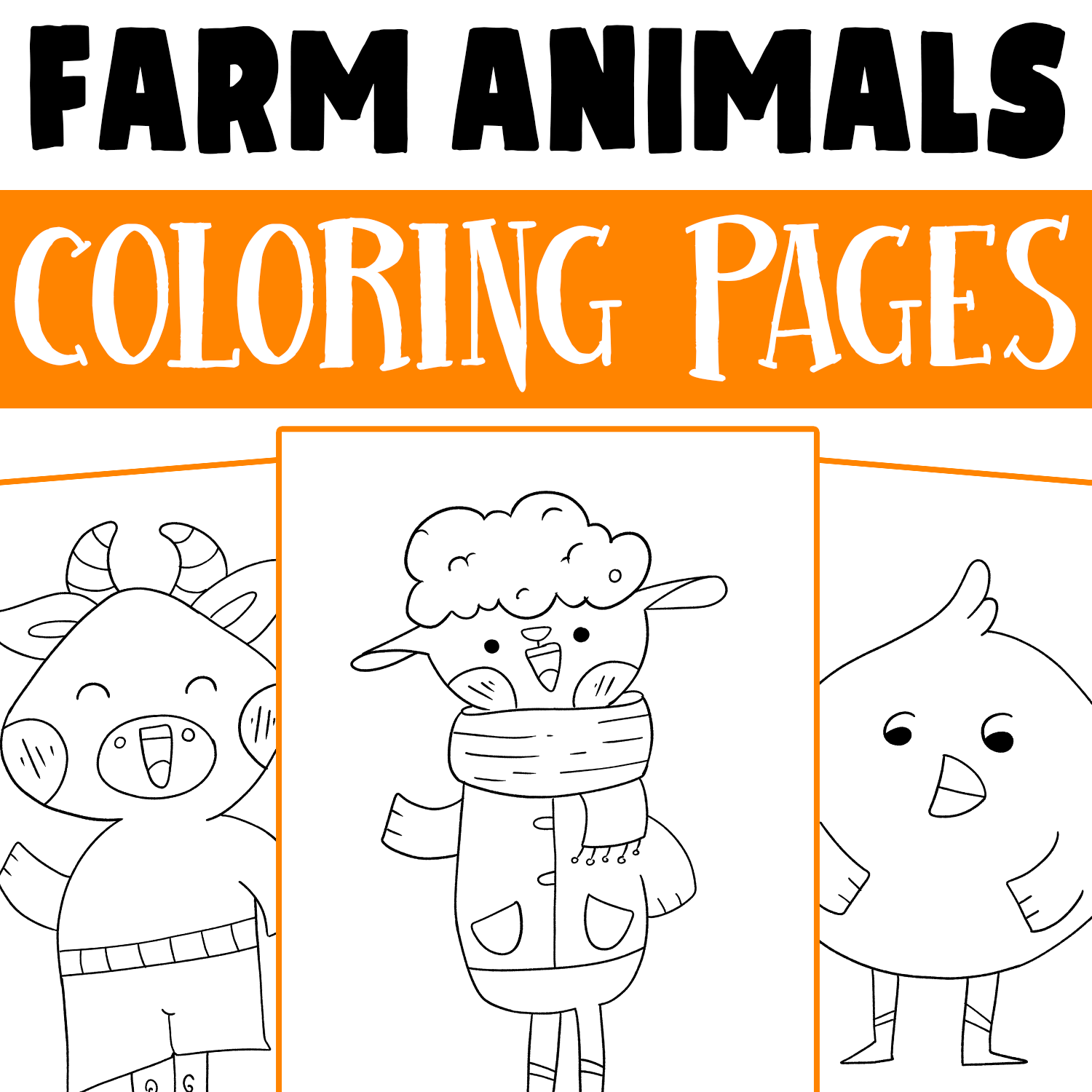 Farm coloring pages for kids farm yard animal coloring pages activities made by teachers