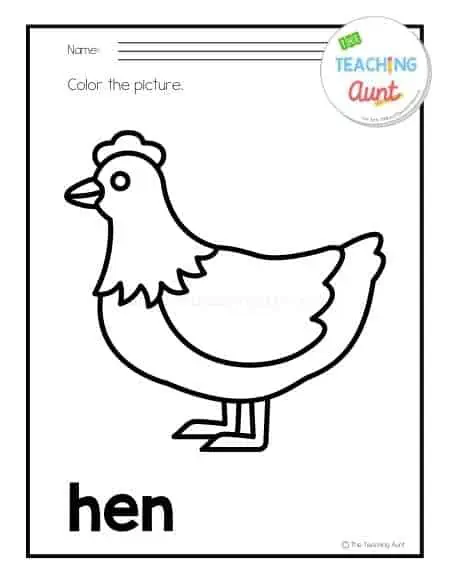 Farm animals coloring pages