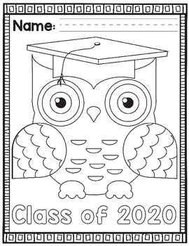 Kindergarten graduation coloring pages tpt
