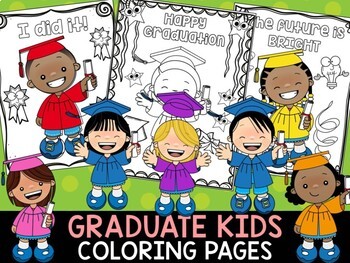 Kindergarten graduation coloring pages tpt