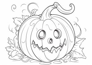 Halloween coloring pages for kids with hello kitty