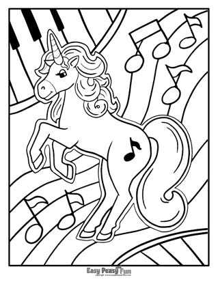 Unicorn coloring pages