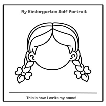 Kindergarten self portraits by kinder concepts tpt
