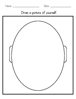 Self portrait template by special resources for special learners