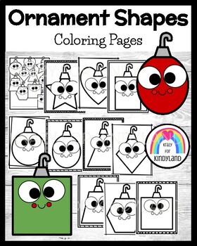 Christmas ornament coloring pages