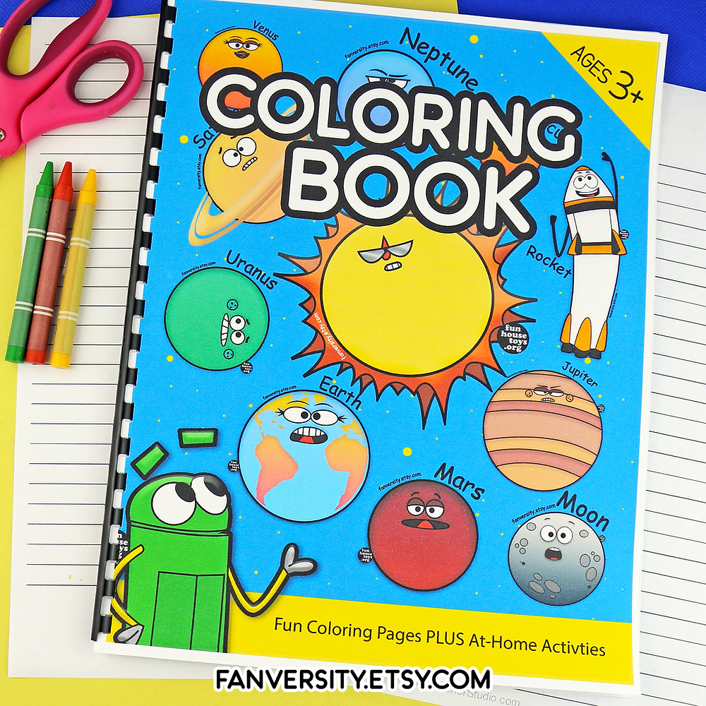 Solar system coloring book