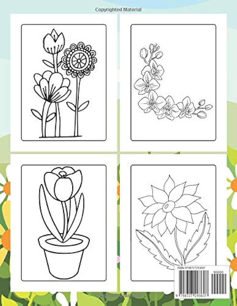 Hello spring coloring book for kids fun activity spring coloring pages featuring butterflies bees flowers illustration
