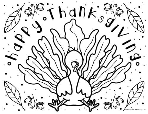 Thanksgiving coloring pages