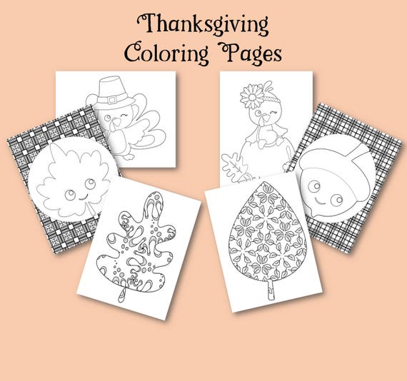 Thanksgiving coloring pages thanksgiving printable screen free activities preschool and kindergarten printable coloring adult coloring instant download