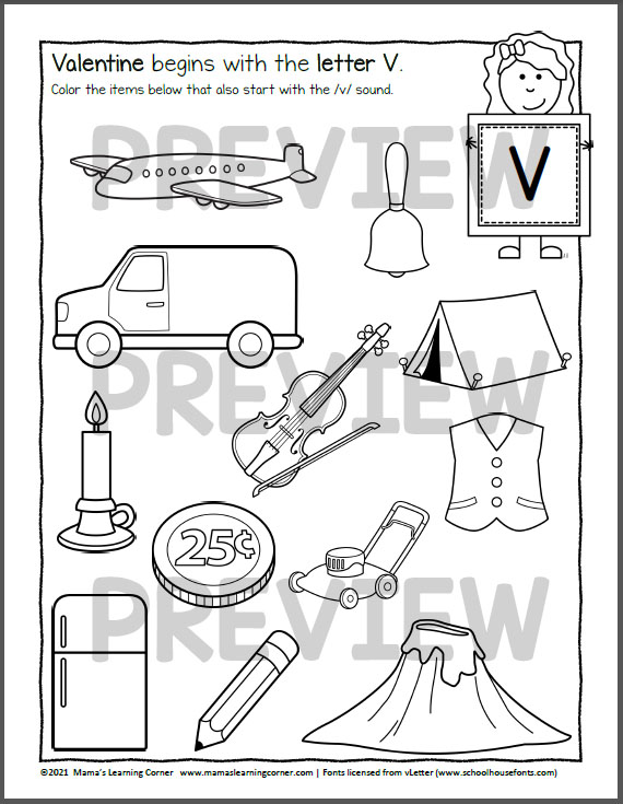 Valentines day worksheets for kindergarten and first grade