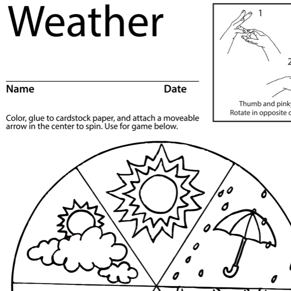 Coloring sheet