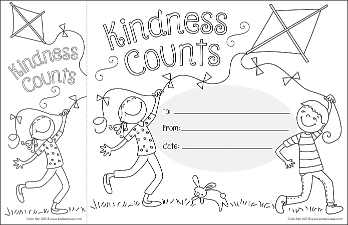 Barker creek color me awards and bookmarks set kindness counts
