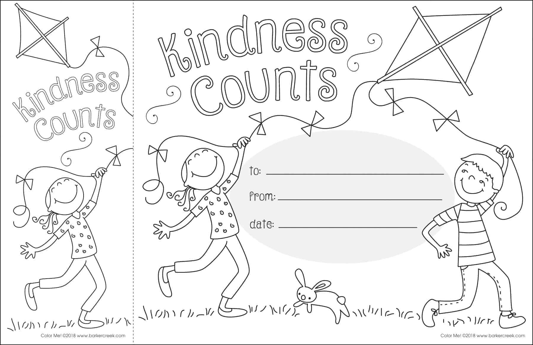 Color me kindness counts awards bookmarks set set