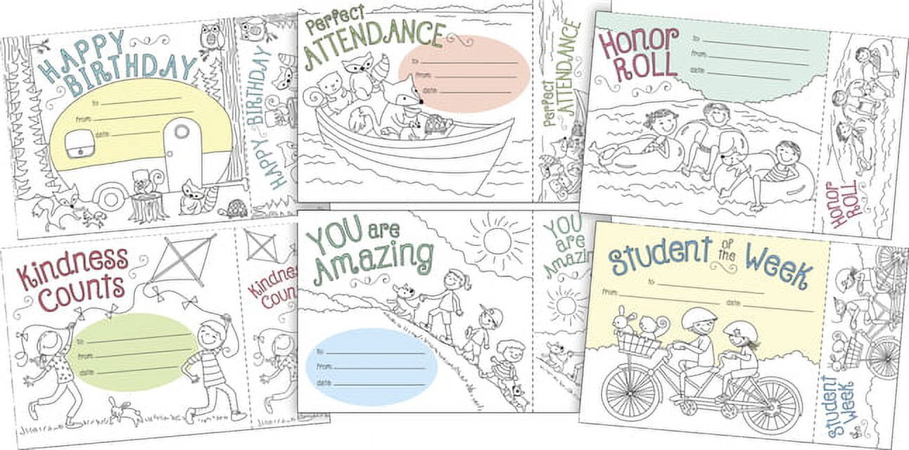 Barker creek color me award bookmark set designs ì awards bookmarks