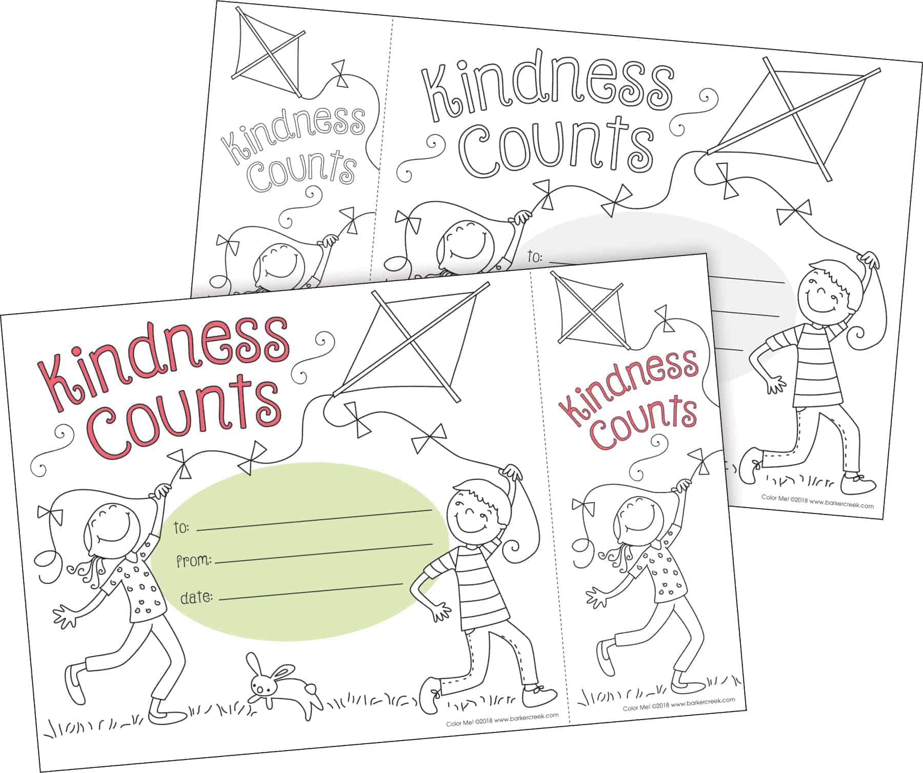 Color me kindness counts awards bookmarks set set