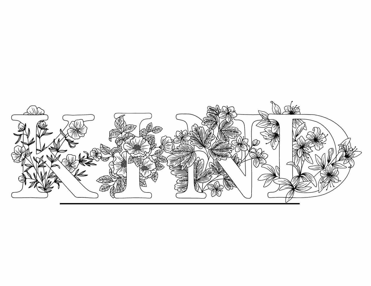 Free kindness coloring pages