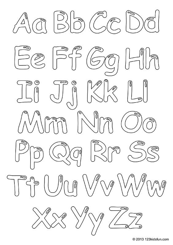 Colour in alphabet kids fun apps free printable alphabet worksheets free printable alphabet letters preschool alphabet printables