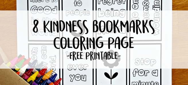 Peace love and happiness kindness bookmark coloring page â crafternoon playdate