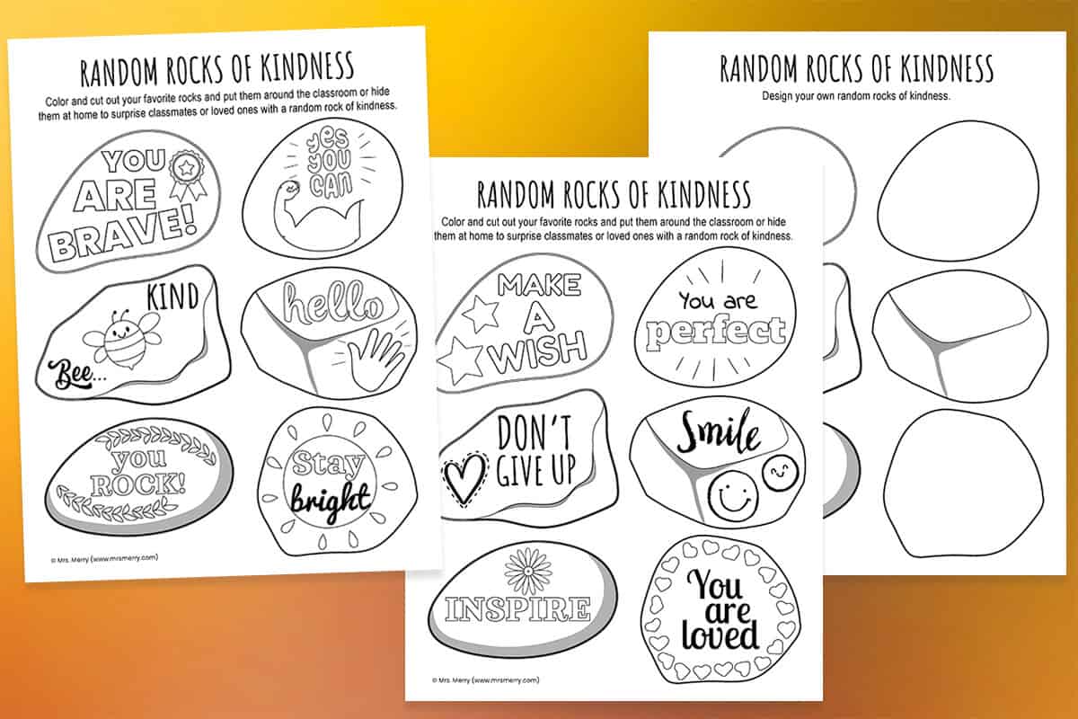 Kindness rocks project for kids mrs merry