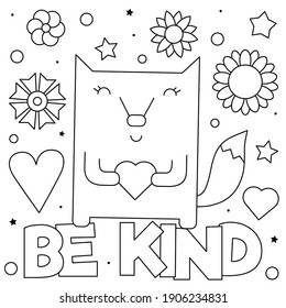 Kindness coloring page photos images and pictures