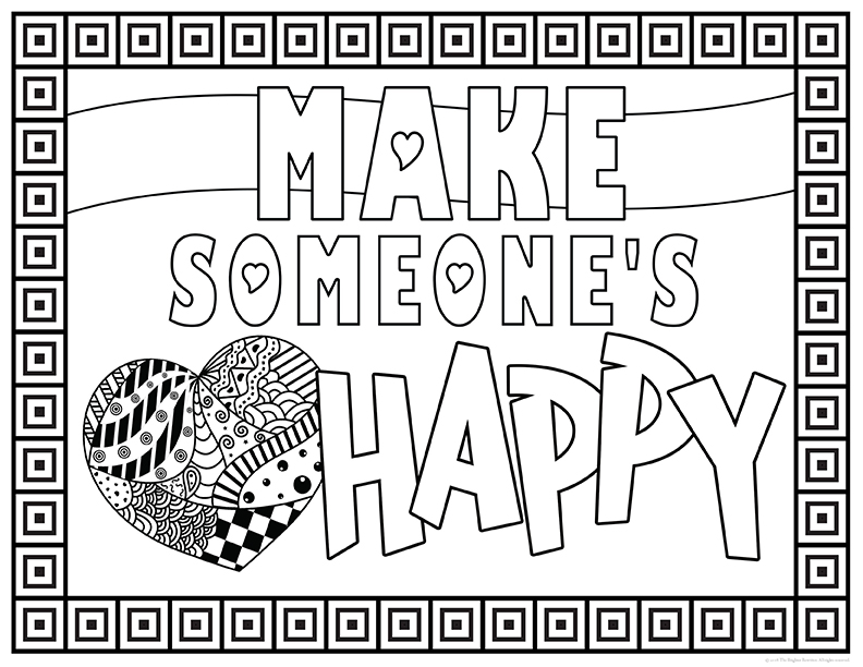 Kindness coloring pages made by teachers