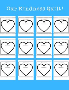 Kindness quilt by katelyns creations tpt
