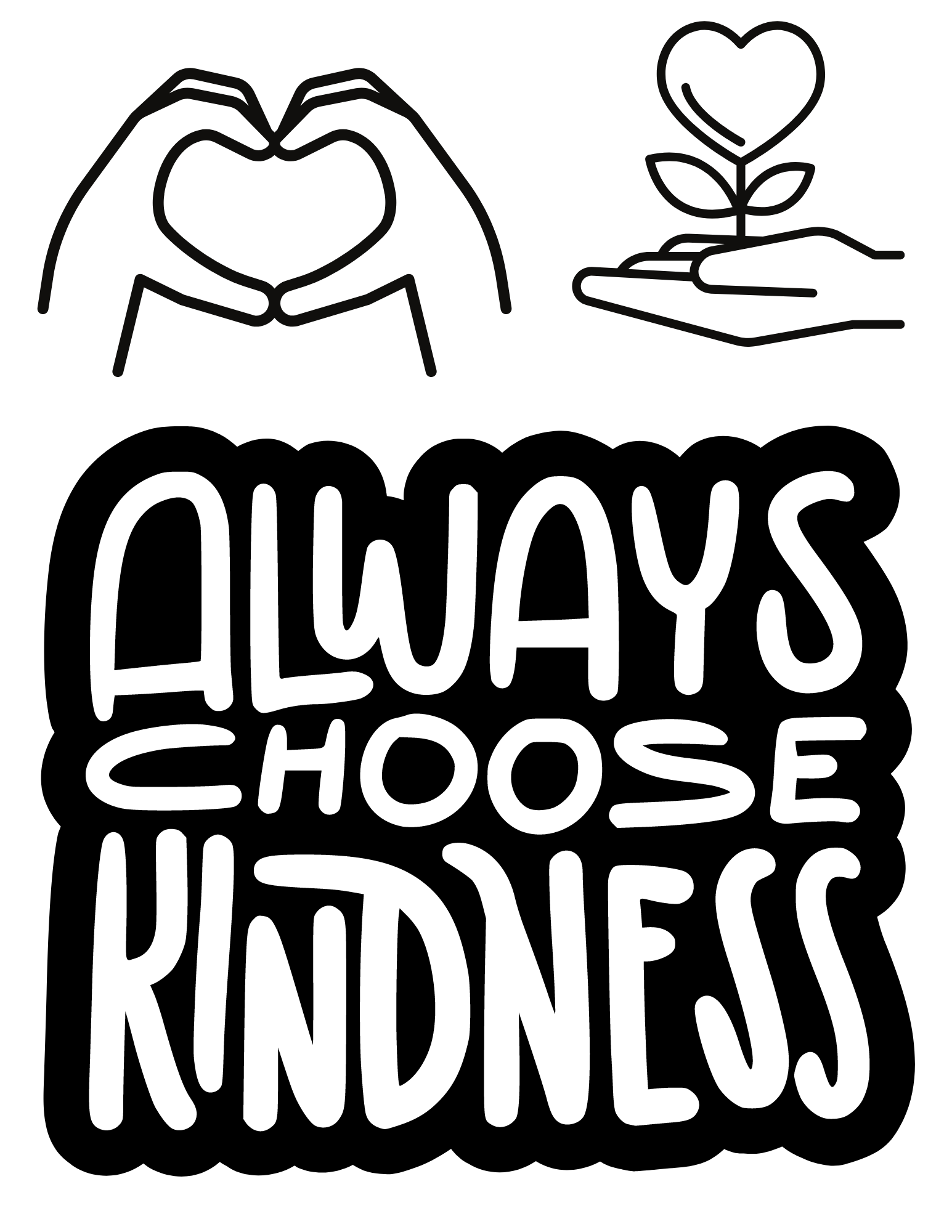 Free kindness coloring pages for kids and adults