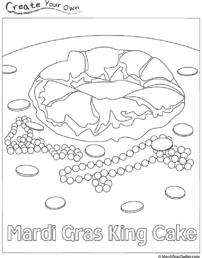 Mardi gras king cake coloring pages mardi gras mardi gras crafts mardi gras lessons