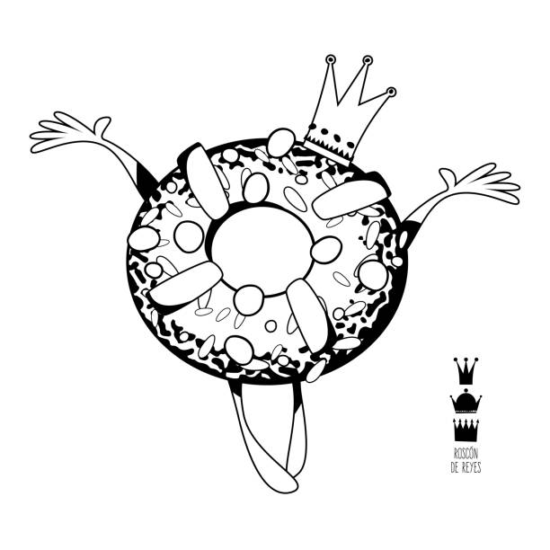 King cake isolated stock illustrations royalty