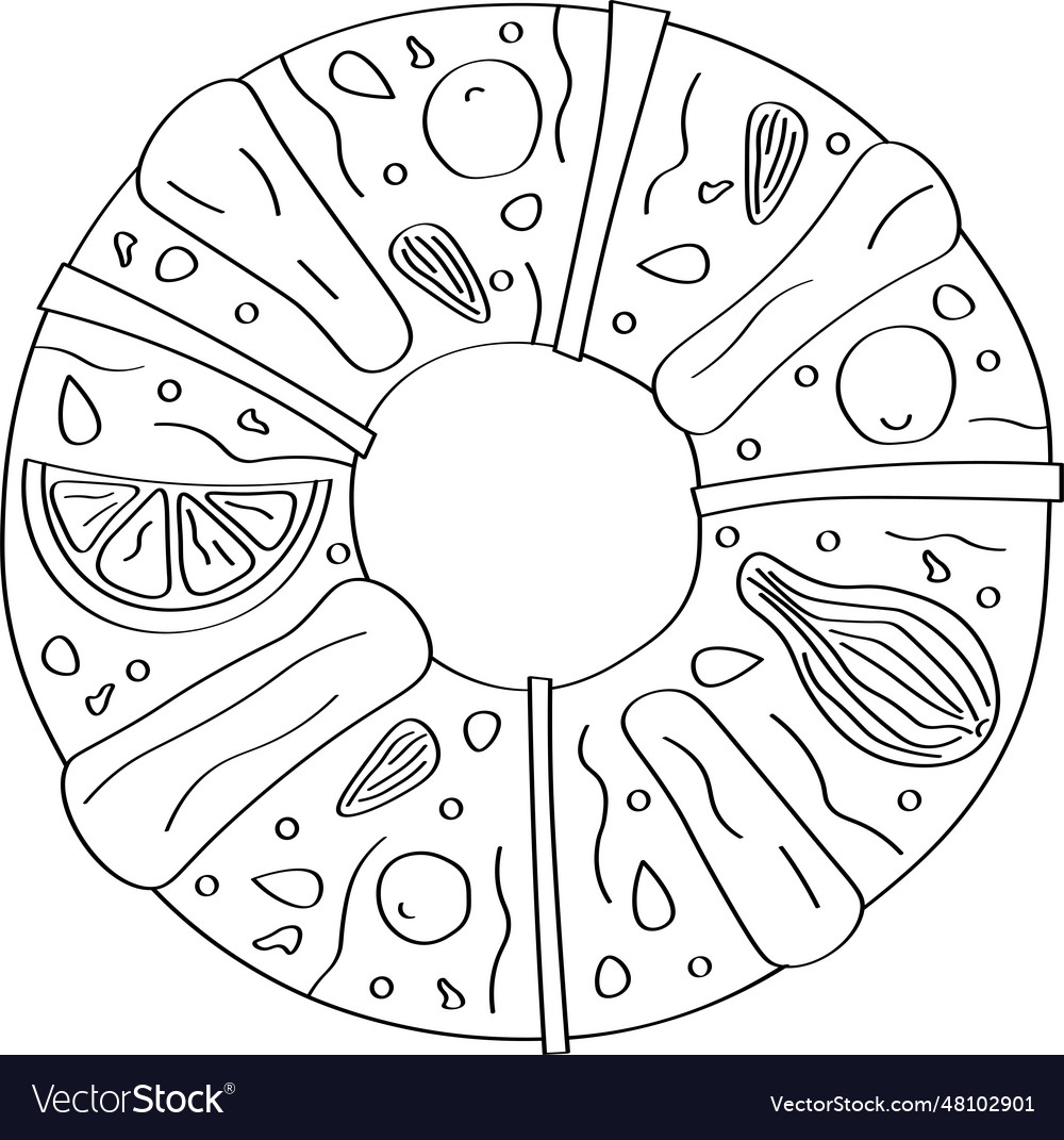 Epiphany cake vector images