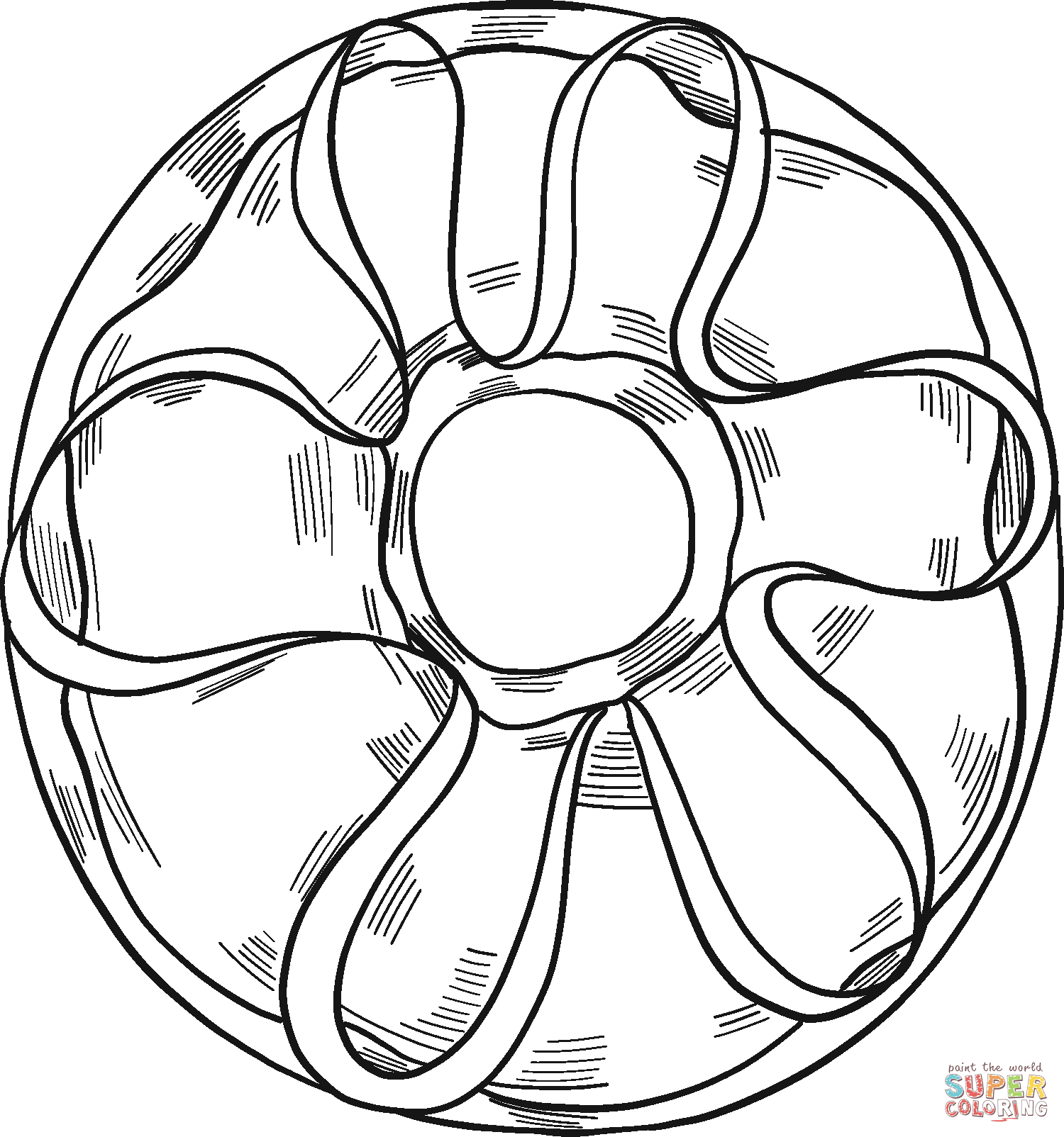 Donut coloring page free printable coloring pages