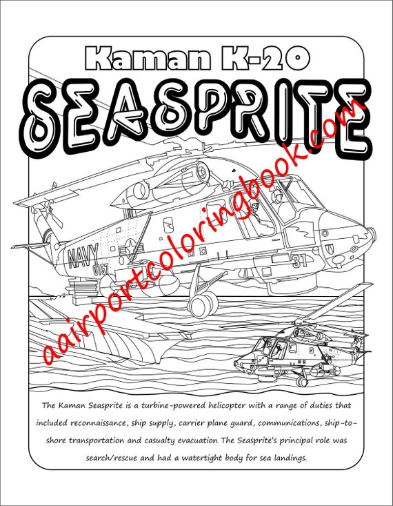American helicopters coloring book series