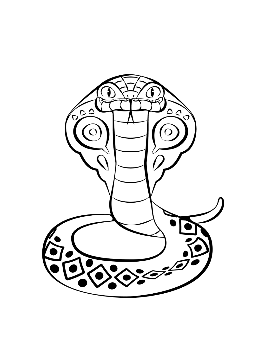 King cobra coloring page