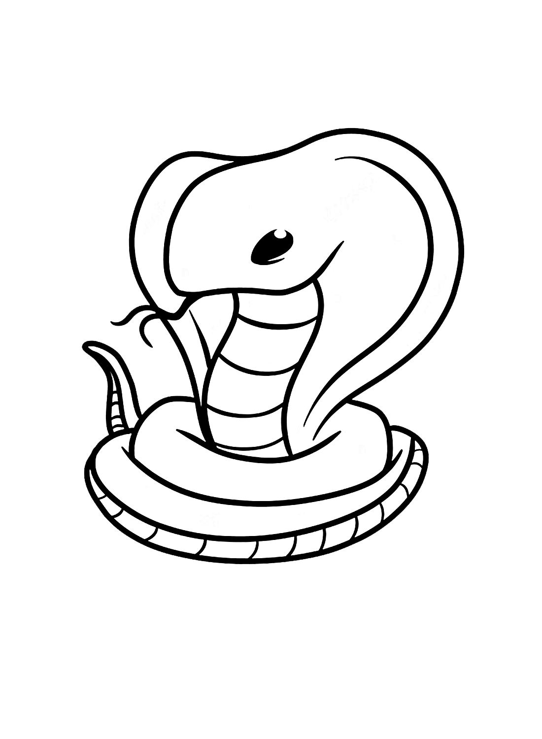 King cobra coloring page
