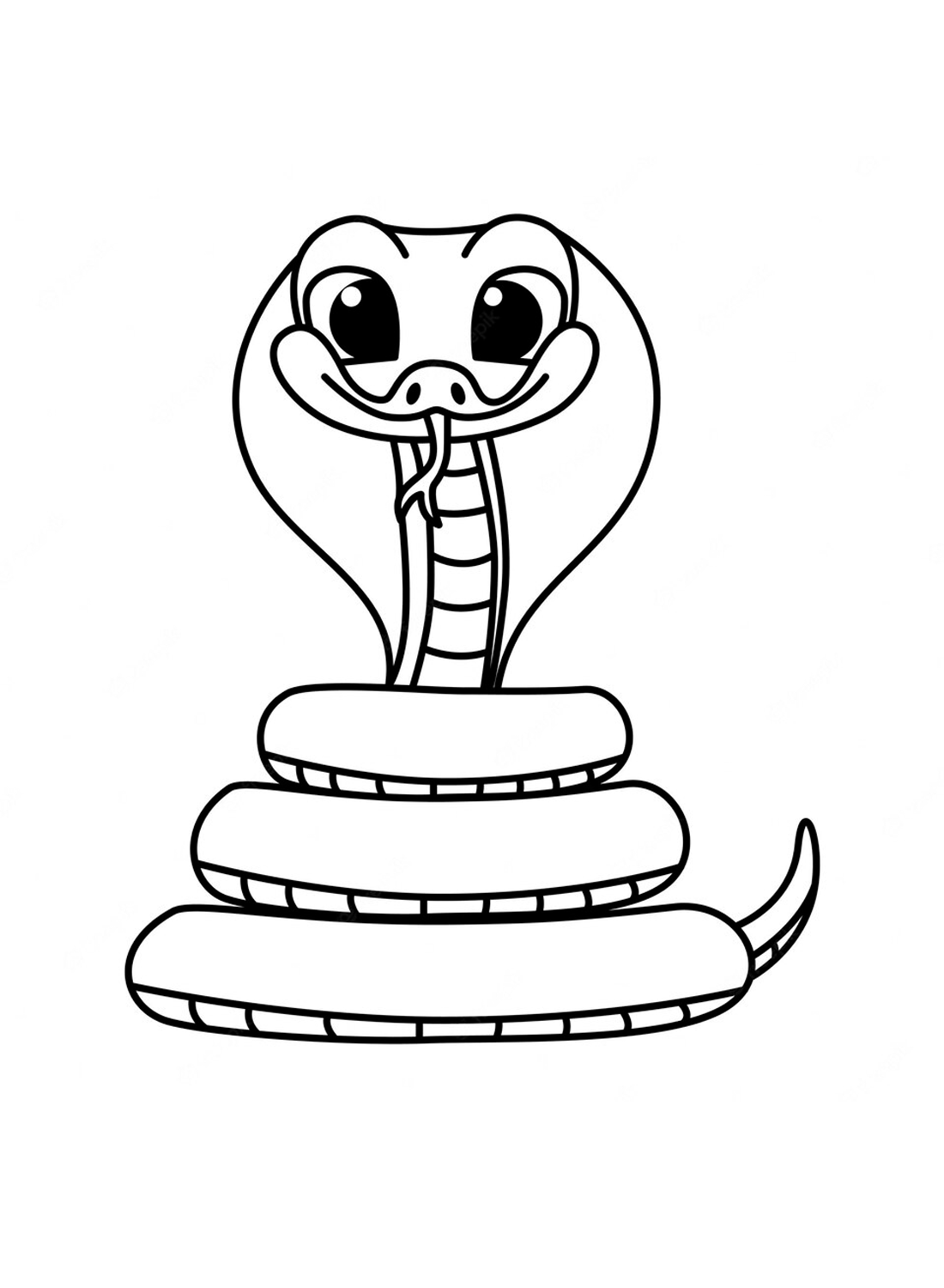 King cobra coloring page